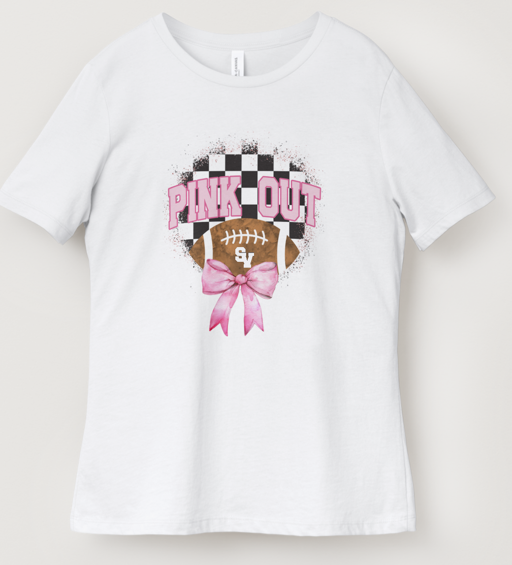 Pink Out - Checkered Football