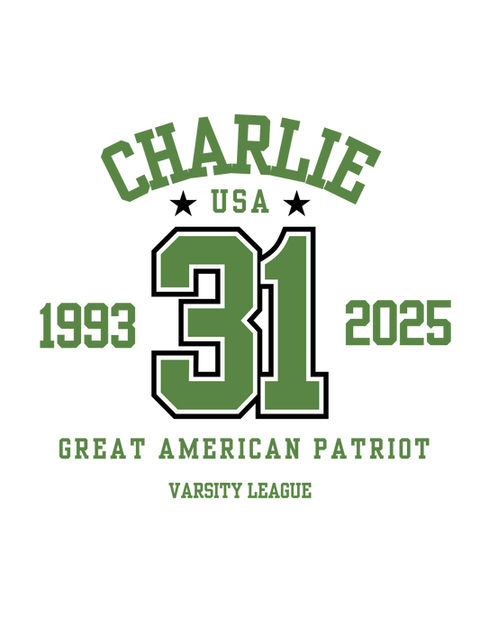 Charlie Varsity Tee - Green