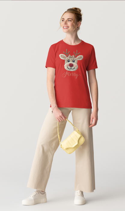 Cozy Faux-Crocheted Reindeer