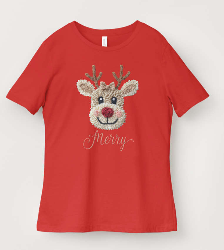 Cozy Faux-Crocheted Reindeer