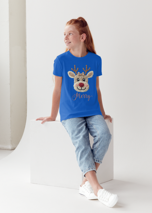 Cozy Faux-Crocheted Reindeer